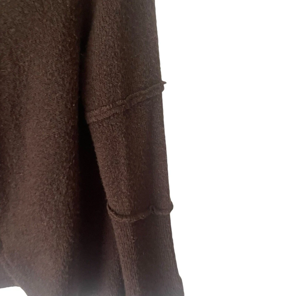 True Grit Women's Size Large Brown Chunky Button Hippie Knit Sweater - Image 4 of 4