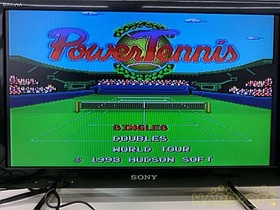 HUDS Power Tennis PC Engine Software Japan AA