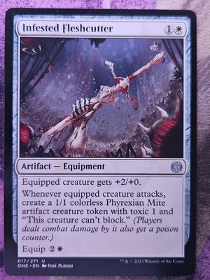 Infested Fleshcutter 17 Phyrexia: All Will Be One Magic: The Gathering LP