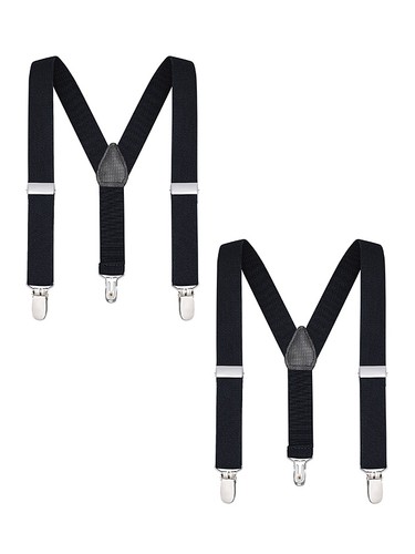 Buyless Fashion Adjustable 2 Pack Suspenders for Kids Elastic 1" - Y Back Design - Picture 169 of 210
