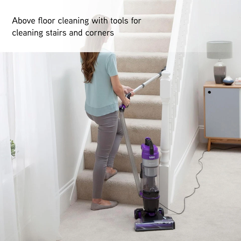 Vax Mach Air Multi-Cyclonic Upright Vacuum Cleaner - Lightweight 820W Purple - Image 4 of 4