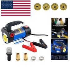 Diesel Transfer Pump, 12V Fuel Transfer Pump, 12 gpm Portable Electric Fuel P...