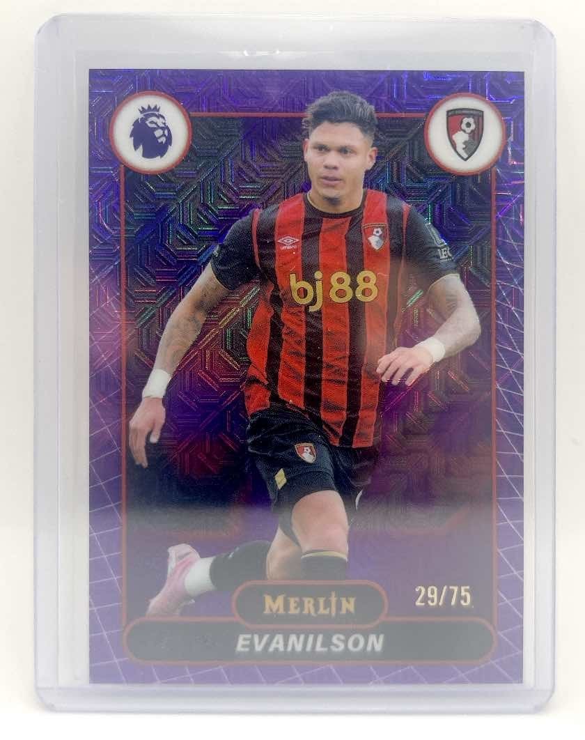 EVANILSON Purple Mojo Refractor /75 2026 Topps Merlin EPL AFC Bournemouth #6