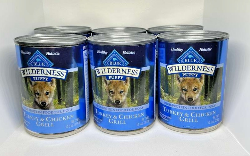6X Blue Buffalo Wilderness - Wet Dog Food Turkey & Chicken Grill 12.5-oz.Can