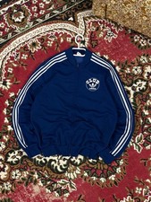 Rare VTG 80s Adidas Ventex Track Jacket Made in France Club Adidas Navy Blue L