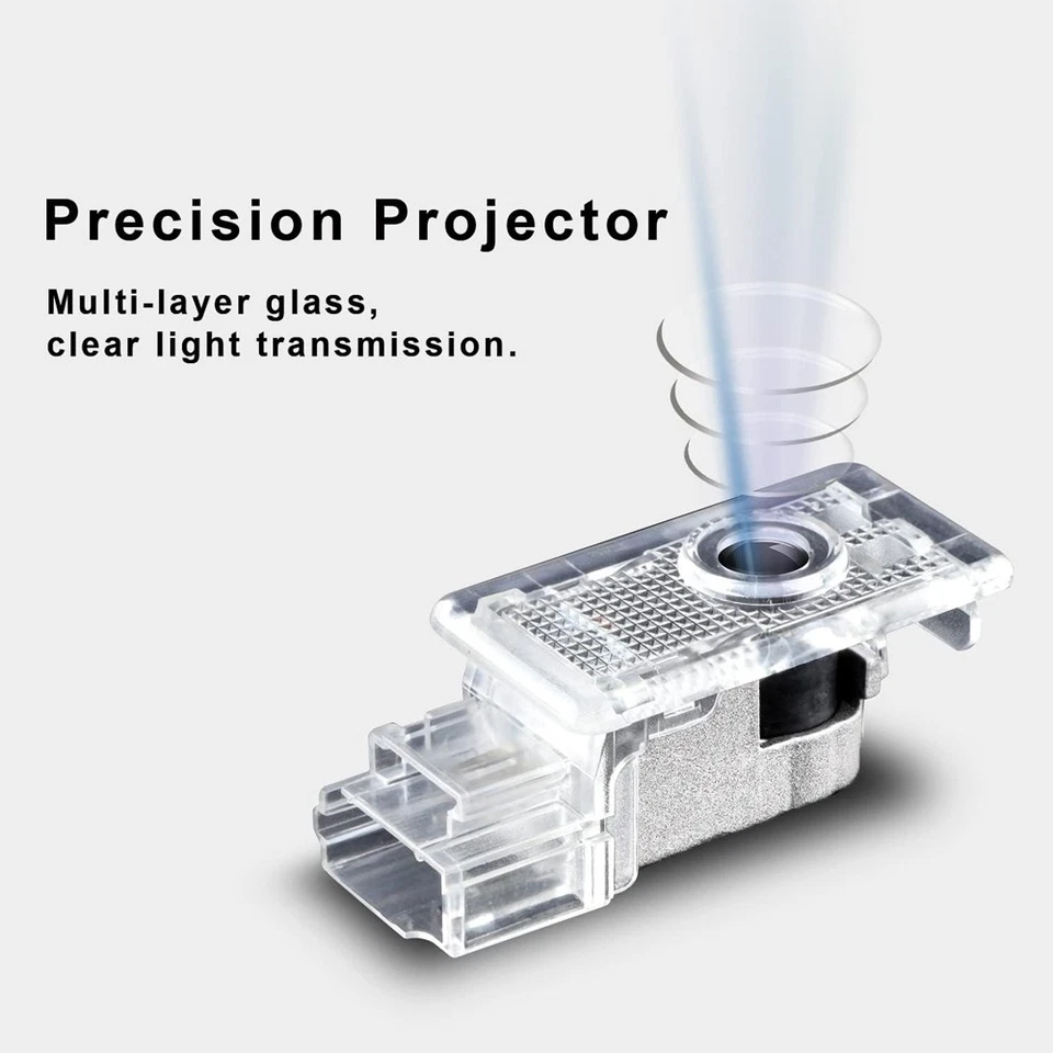 2PCS LED Car Door Lamp Projector Lamp Welcome Paddle Lights for Cadill/a ATS SRX Foto 4 de 4