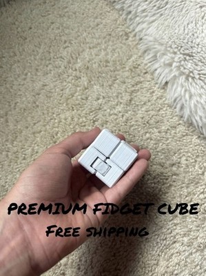 2 Smaller White Plastic Cube Brain Teaser Puzzle 2x2 Strategy Toy for Ages 8-16