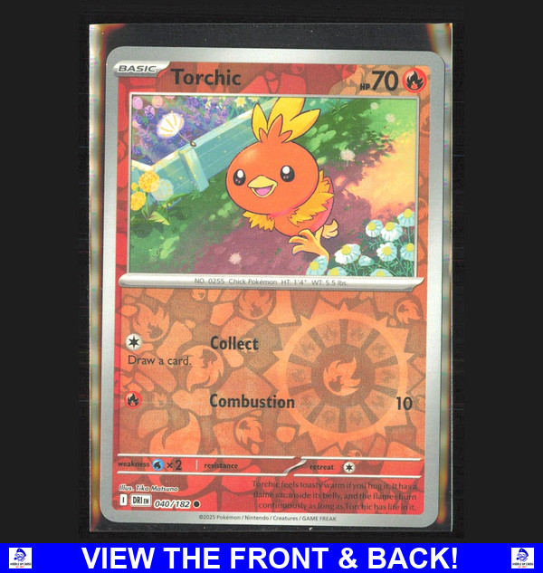 Torchic 2025 Pokemon SV Destined Rivals Reverse Holo NM Common 40