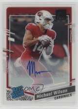 2023 Panini Clearly Donruss Auto Michael Wilson #76 Auto 1d0h