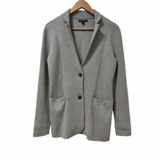 J Crew Womens Schoolboy Knit Notched Blazer Size S Gray Academia Office Career