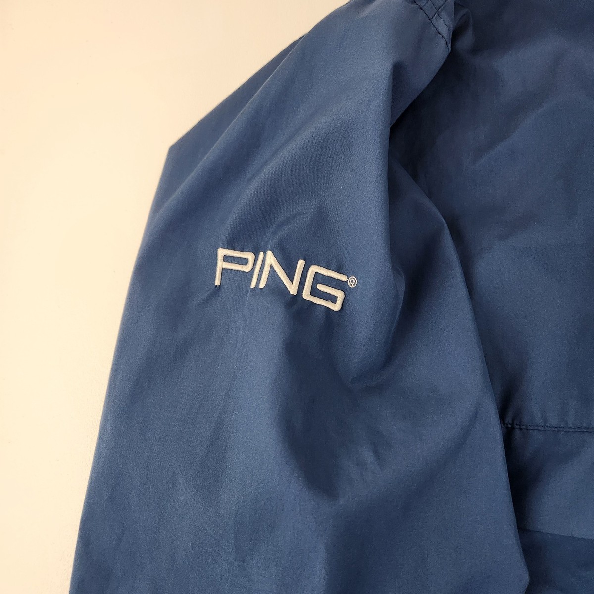 Ping Collection Jacket Adult Large Blue Golf Rain Windbreaker Full