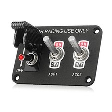 Car Racing Ignition Switch Panel, 12V 20A Rocker Toggle without led light