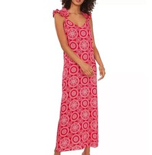 NWOT Vince Camuto Women's Medallion-Print Sleeveless Maxi Dress Size M 