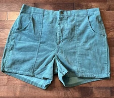 Vintage Men’s Fast Breakers Green Surf Shorts Y2K 80’s Corduroy Dogtown Beach 40