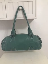 Cole haan “village” Pebbled Leather Purse/handbag sea foam Green