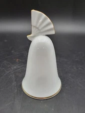 Noritake Japan White Gold Dinner Bell Sea Shell Topper Danbury Mint