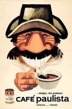 Vintage Print Coffee Lavazza Advertising Poster Poster 50x70 Cm.