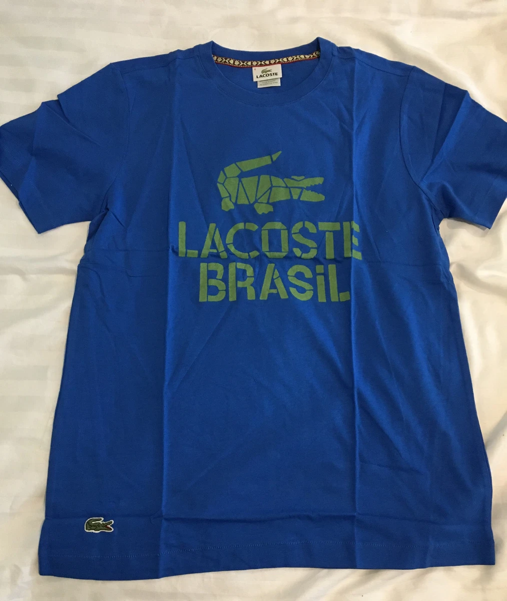 Lacoste Live Brasil T Shirt Blue Limited Edition S M L XL