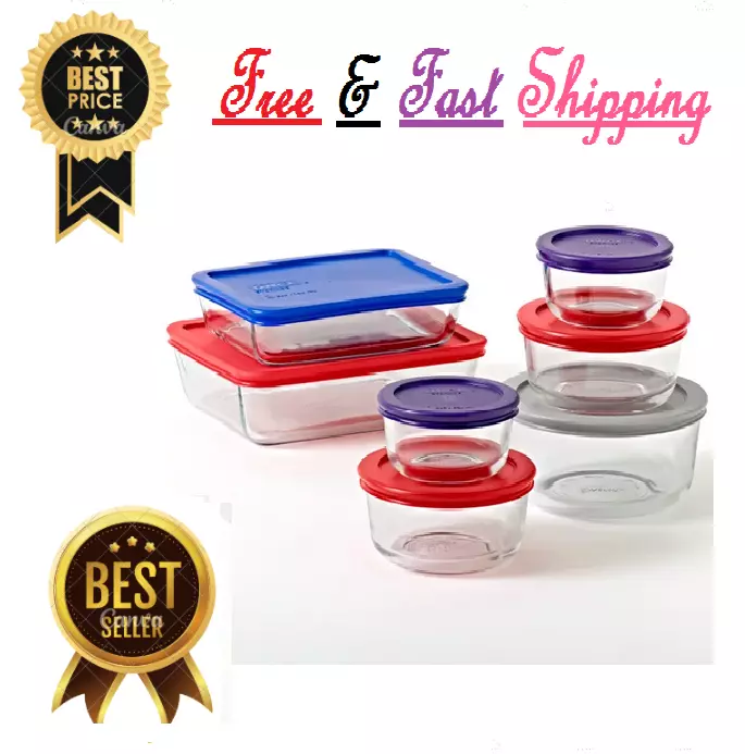 Simply Store Set, Plastic & Glass, 10-Pc.