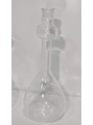 Pyrex No. 5820-250 Class A Mixing Volumetric Flask, 250mL, Flat Bottom, Reusable