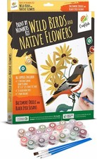 CRAFTLAB WID BIRDS PAINT BY NUMBERS KIT FOR ADULTS TEENS BEGINNERS, DIY PAINTING