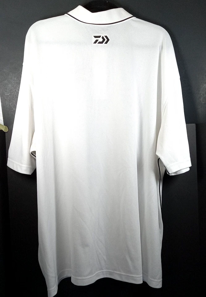 Camisa polo Daiwa manga curta branca tamanho 2XL Sport-Tek - Imagem 2 de 4