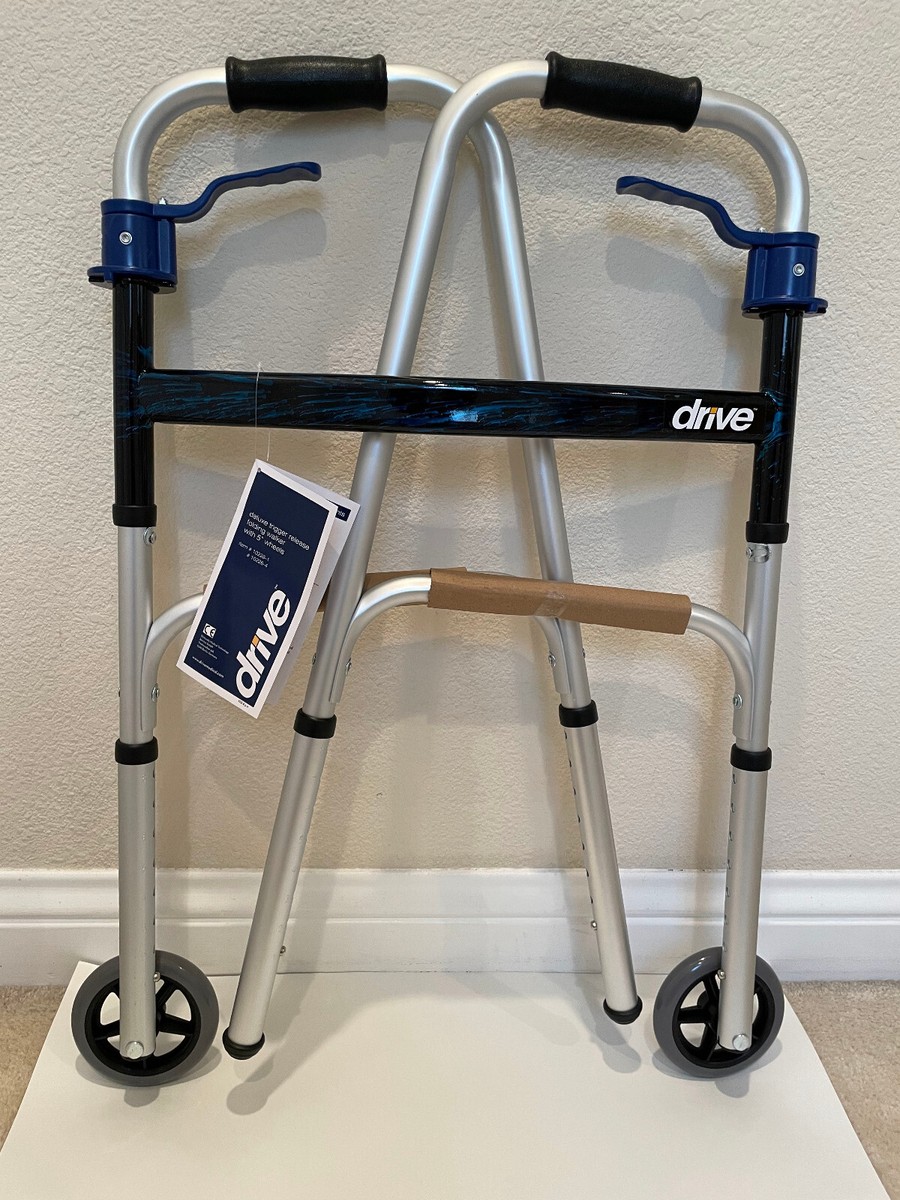 Deluxe, Trigger Release Folding Walker with 5