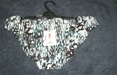 John Lewis Water Ripple Twist Front Briefs, Multi UK Size 14