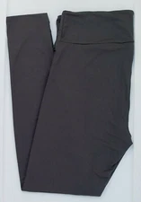 OS LuLaRoe One Size Leggings Versatile Solid Dark Charoal Gray NWT Free Shipping