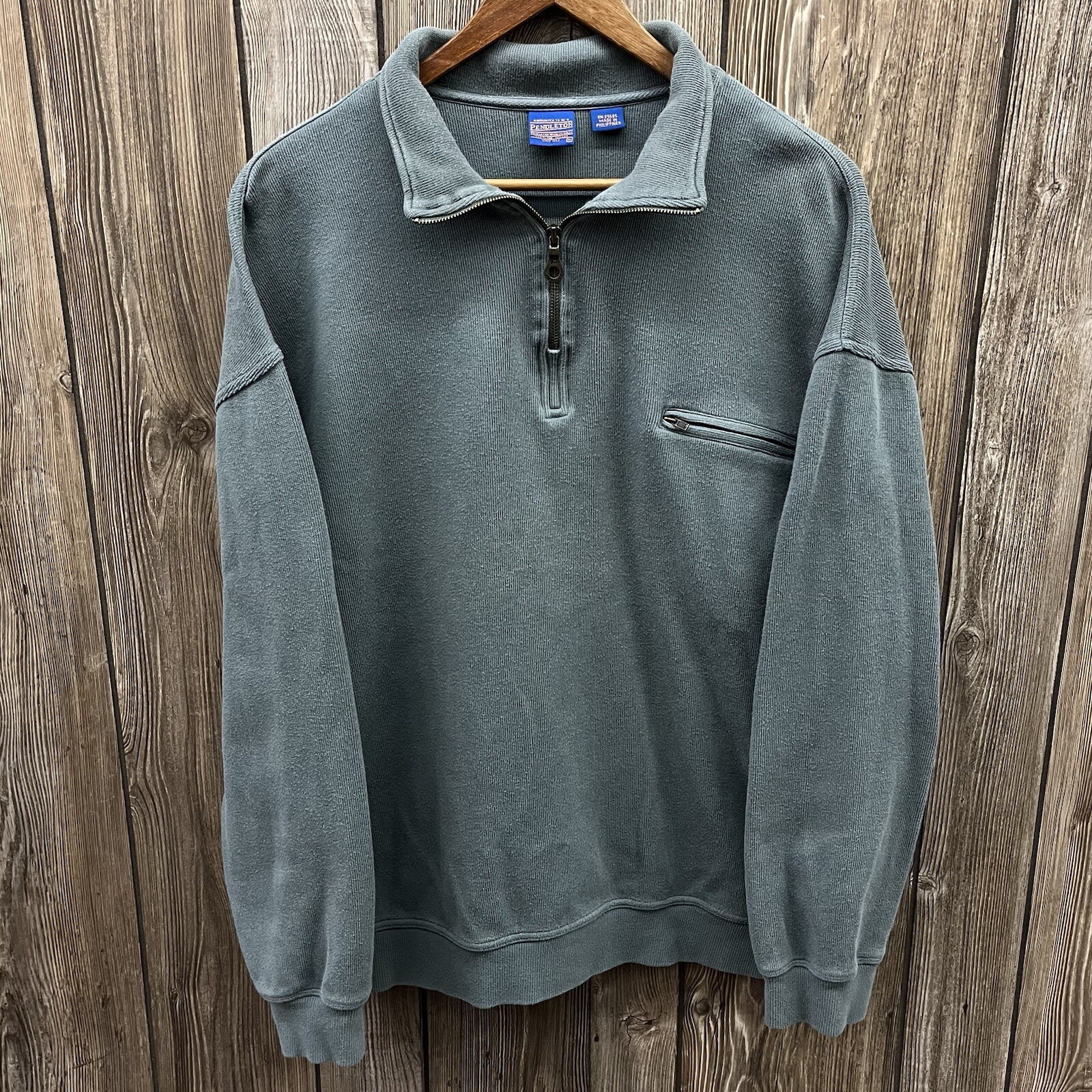 Pendleton 1/4 Zip Pullover Sweater Sweatshirt Che… - image 1