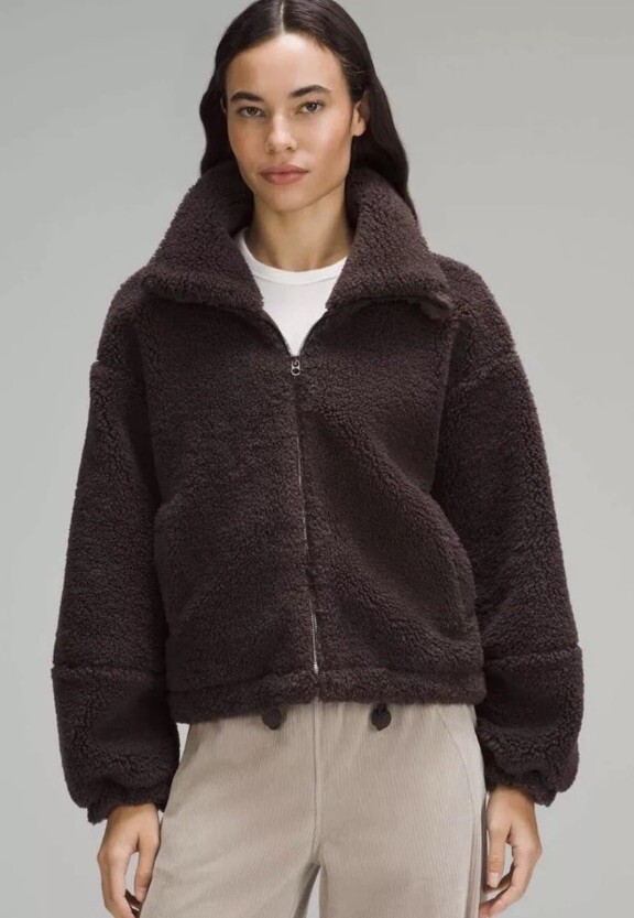 Lululemon Cinchable Fleece Zip-Up Jacket Women's Sz 4