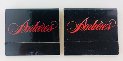 Vtg Antares Restaurant Matchbook Dallas Texas TX 1970/80's Qty 2 Hyatt Regency