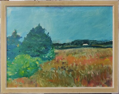 Axel P. Jensen (1885-1972): EXPANSIVE LANDSCAPE, original oil painting