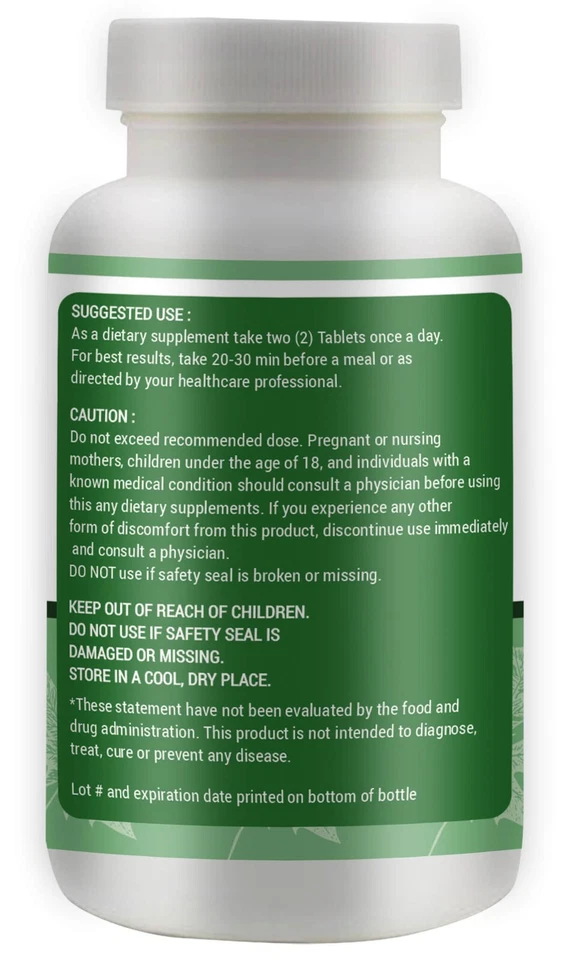 Cápsulas de extracto de hoja de papaya (comprimidos) - 300 pastillas, 150 porciones, 1000 mg (1 paquete) Foto 4 de 4