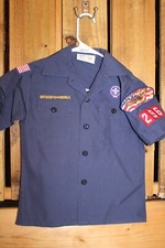 Boy Scouts of America BSA Youth Shirt Large   Blue Cub vintage