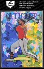 2024 Panini Crusade Colton Cowser 68 RC Cracked Ice Prizm | Baltimore Orioles