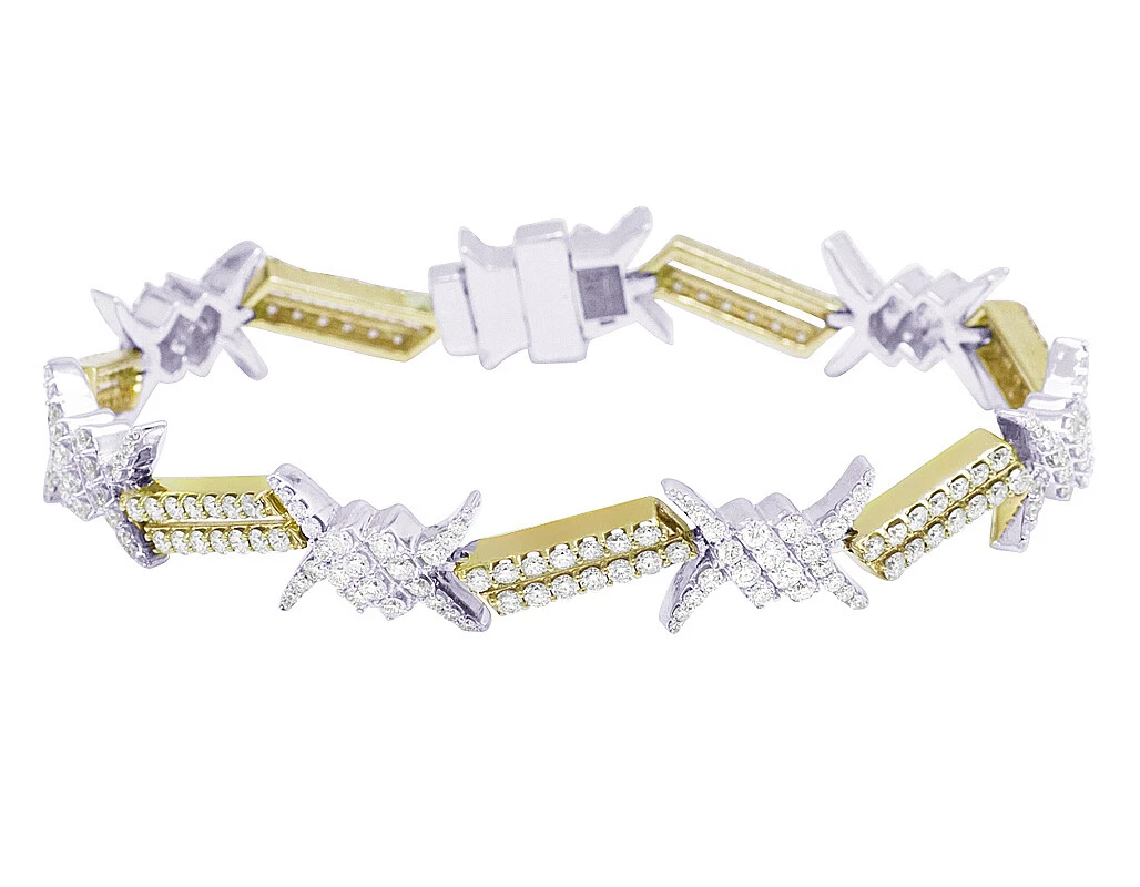 Barbed wire hotsell bracelet rose gold
