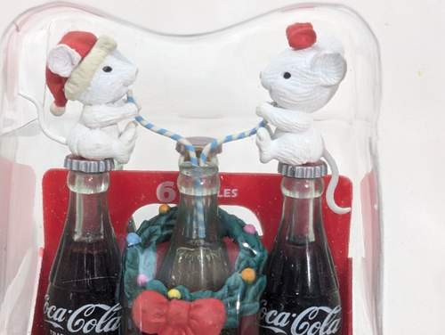 1990 Coca Cola Ornament "Things Go Better With Coke" Figurine 3rd Issue inSeries - Picture 5 of 9