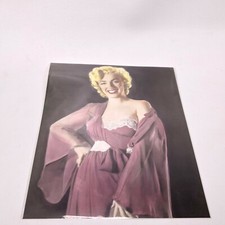MARILYN MONROE PRINT PURPLE DRESS FROM CALENDAR