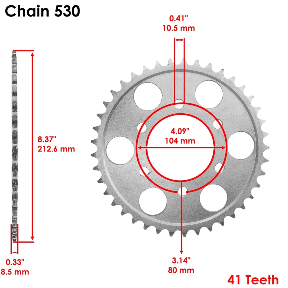 Black Drive Chain And Sprocket Kit for Kawasaki Ninja ZX-9R ZX900 1998-2001 — 第 4/4 张图片