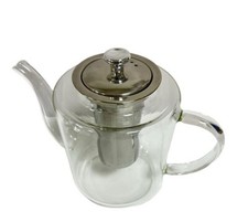 Large Glass Teapot Stovetop Safe Glass Teapot with Heat Resistant S/S Infuser
