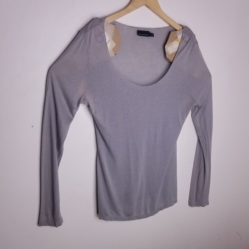 The Limited Women long sleeve T Shirt Large OLIVE-GRAYBlouse Top Pit Mark - Bild 2 von 8
