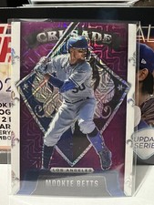 2022 Panini Chronicles Mookie Betts Crusade Purple Mojo Prizm /99 Dodgers