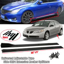 86 Universal Side Skirt Rocker Panel Body Kit Lip Splitter Fit For Pontiac G6