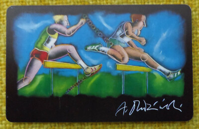 Telephone Card P 24C from 12.91 Team Olympia 92 Hurdles Empty (17-21)