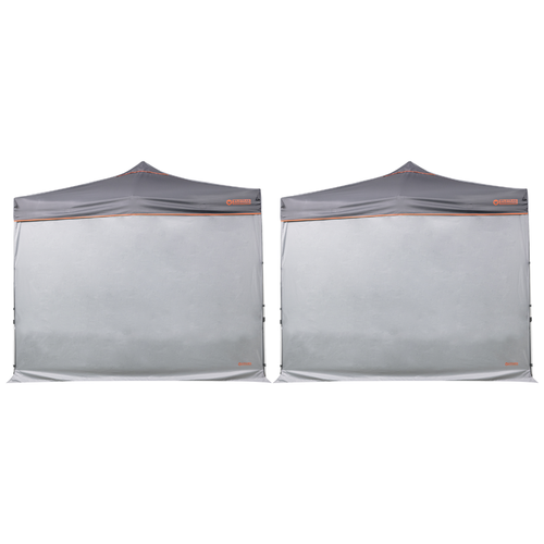 Gazebo Side Walls 2 Piece Set Solid 