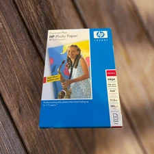 New Sealed In Box HP Premium Plus High Gloss Photo Paper - 100 4x6