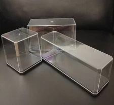 Mini Display Case with Base Clear Show Box for collectibles