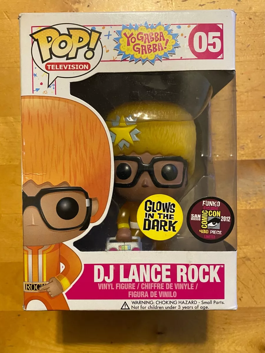 Funko POP! #05 DJ LANCE ROCK (2012 SDCC 480 Pieces) Glow GITD - Yo Gabba  Gabba!