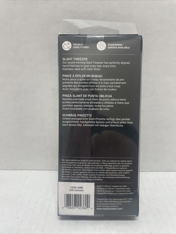 Pinza inclinada Tweezerman feliz 40 cumpleaños Foto 3 de 4